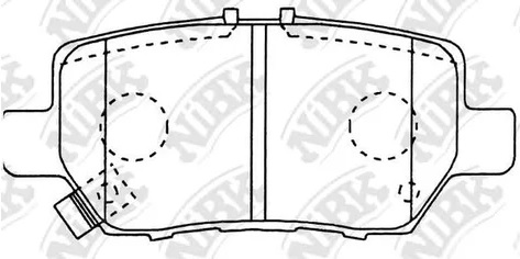 Колодки тормозные дисковые задние HONDA Legend NiBK PN8512