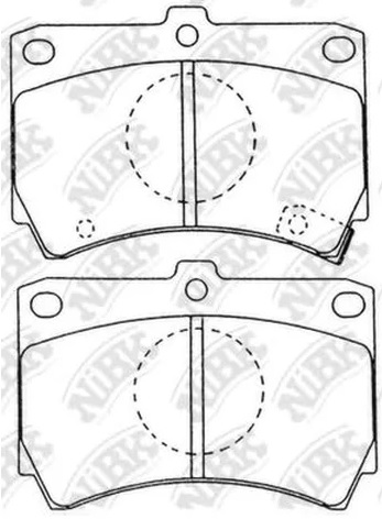 Колодки тормозные дисковые MAZDA 323 NiBK PN5138