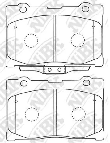 Колодки тормозные дисковые передние HONDA Legend NiBK PN8801