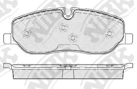 Колодки тормозные дисковые передние LAND ROVER Discovery NiBK PN0484