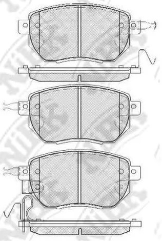 Колодки тормозные дисковые передние NISSAN Murano, INFINITI FX NiBK PN2901