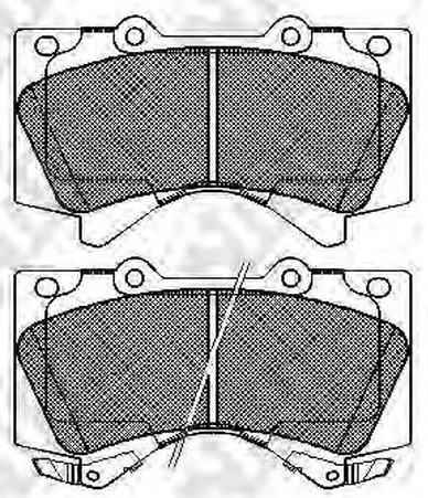 Колодки тормозные дисковые передние TOYOTA Land Cruiser, LEXUS LX NiBK PN1541