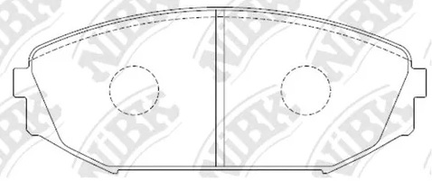 Колодки тормозные дисковые передние ACURA MDX NiBK PN8805
