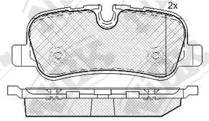 Колодки тормозные дисковые задние LAND ROVER Discovery NiBK PN0485