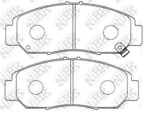 Колодки тормозные дисковые передние HONDA NiBK PN8465