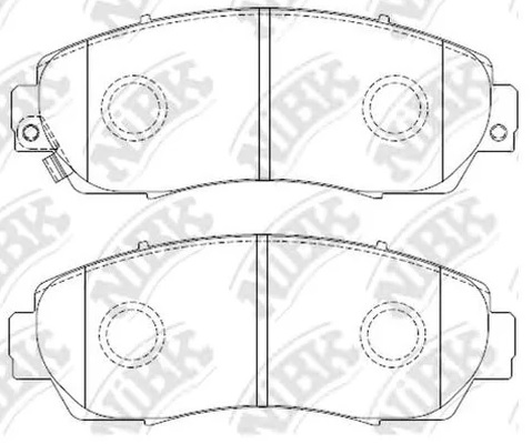 Колодки тормозные дисковые передние HONDA ACCORD NiBK PN8802