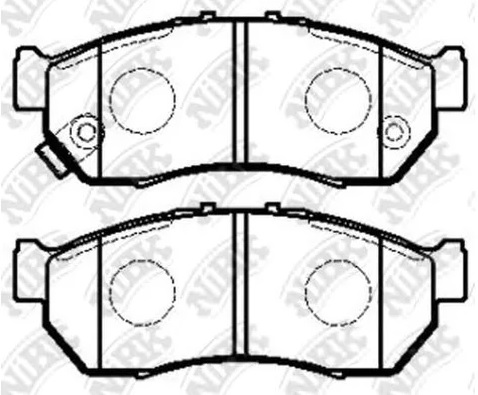 Колодки тормозные дисковые передние NiBK PN7525