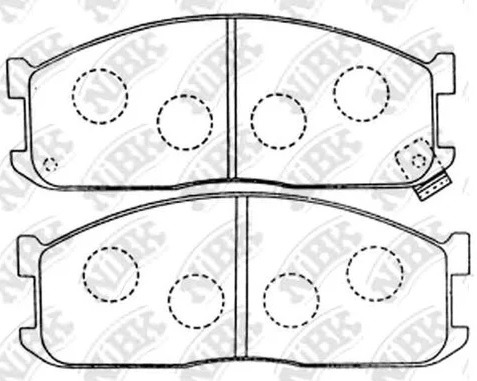 Колодки тормозные дисковые передние FORD, MAZDA, KIA NiBK PN5211