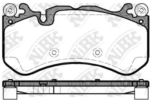 Колодки тормозные дисковые передние MERCEDES NiBK PN31012