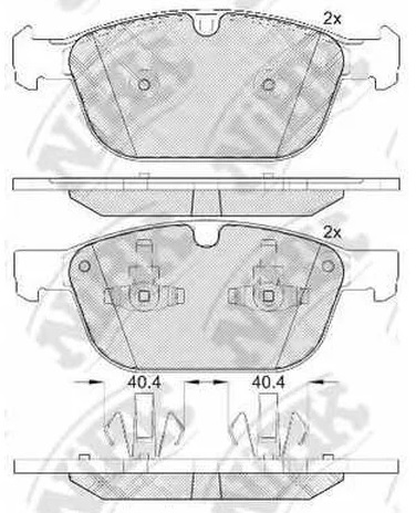 Колодки тормозные дисковые передние VOLVO XC60 NiBK PN0571