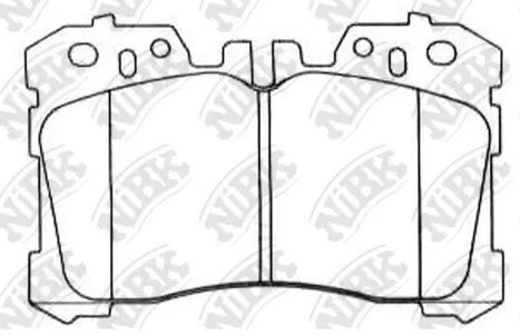 Колодки тормозные дисковые передние LEXUS LS NiBK PN1833