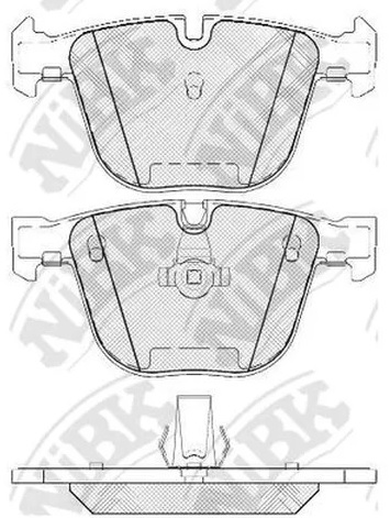Колодки тормозные дисковые задние BMW 1, 3, 5, 6, 7 NiBK PN0326