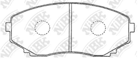 Колодки тормозные дисковые передние MAZDA CX-7, E-Serie NiBK PN5376