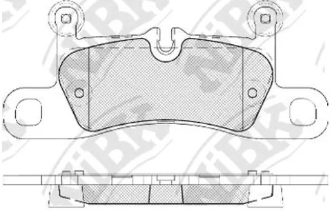 Колодки тормозные дисковые задние PORSCHE Cayenne, VOLKSWAGEN Touareg NiBK PN0565