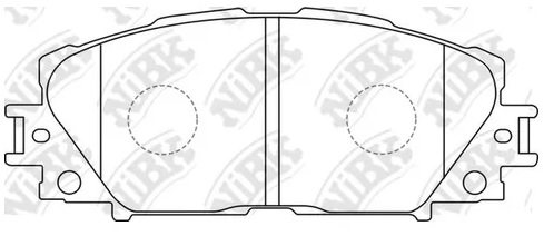 Колодки тормозные дисковые передние TOYOTA Allion, LEXUS CT NiBK PN1508