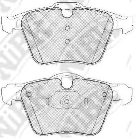 Колодки тормозные дисковые передние FORD, VOLVO NiBK PN0483