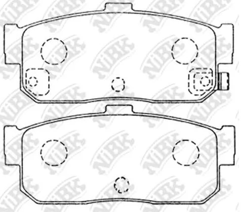 Колодки тормозные дисковые задние AUDI Coupe, NISSAN Primera, INFINITI G20 NiBK PN2224