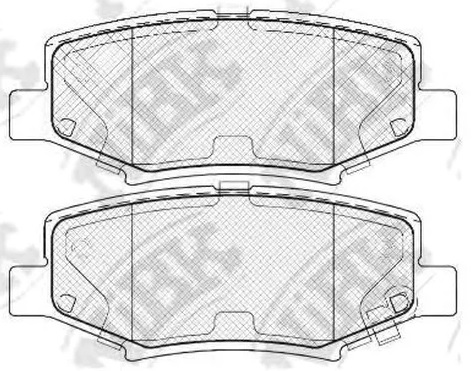 Колодки тормозные дисковые задние DODGE Nitro, JEEP Cherokee NiBK PN0497