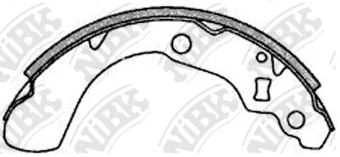 Колодки тормозные барабанные NiBK FN5528