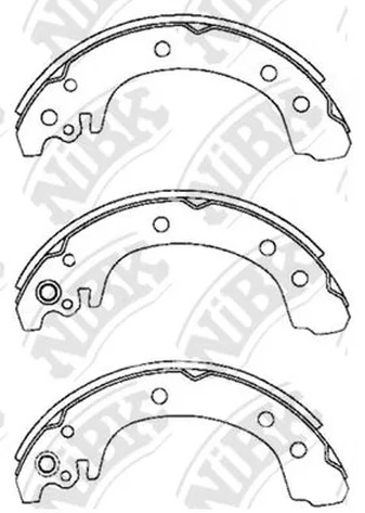 Колодки тормозные барабанные NiBK FN0627