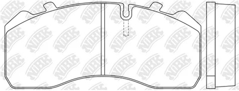 Колодки тормозные дисковые передние Nibk PN0920