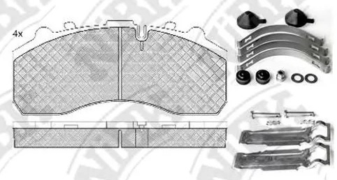 Колодки тормозные дисковые задние NiBK PN0908