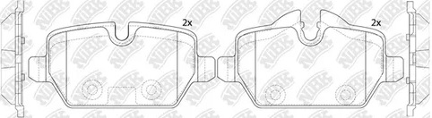 Колодки тормозные дисковые задние NiBK PN0549W