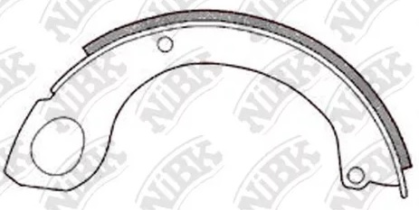 Колодки тормозные барабанные NiBK FN8804
