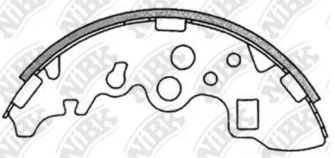 Колодки тормозные барабанные NiBK FN3410