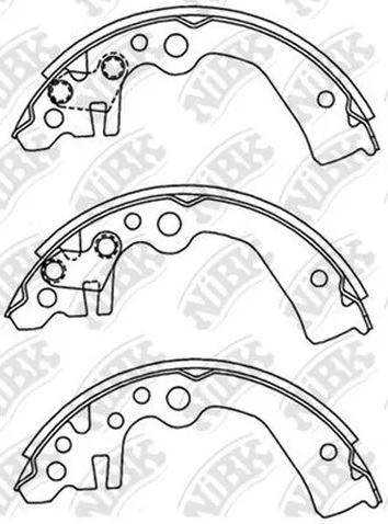 Колодки тормозные барабанные NISSAN Note NiBK FN1261