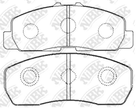 Колодки тормозные дисковые передние NiBK PN7433