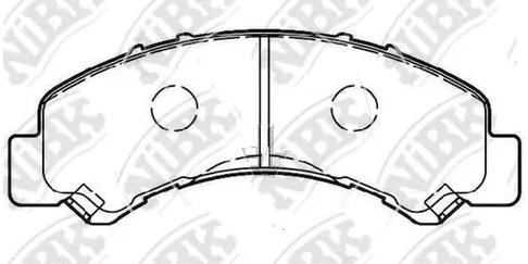 Колодки тормозные дисковые передние NiBK PN4543