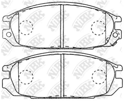 Колодки тормозные дисковые задние NISSAN Patrol NiBK PN2371