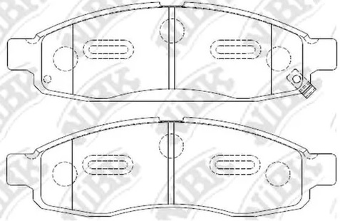 Колодки тормозные дисковые передние NISSAN Armada, INFINITI QX56 NiBK PN0428