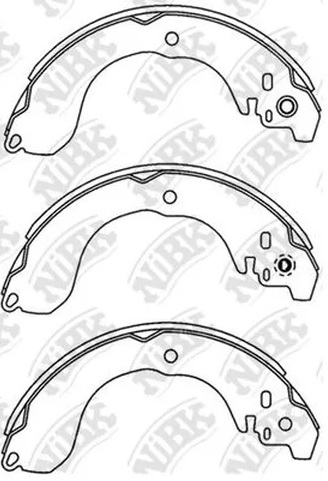 Колодки тормозные барабанные NiBK FN2398