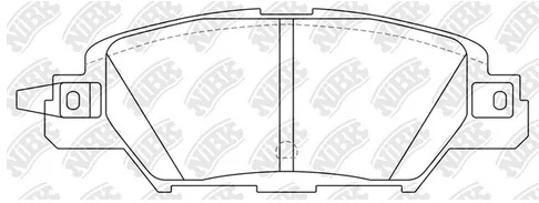 Колодки тормозные дисковые задние MAZDA CX-5 NiBK PN5818S