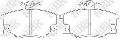Колодки тормозные дисковые передние Nibk PN0235