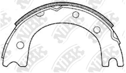 Колодки тормозные барабанные NiBK FN2257