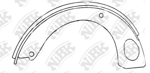 Колодки тормозные барабанные NiBK FN1246