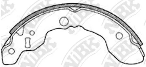 Колодки тормозные барабанные NiBK FN9943