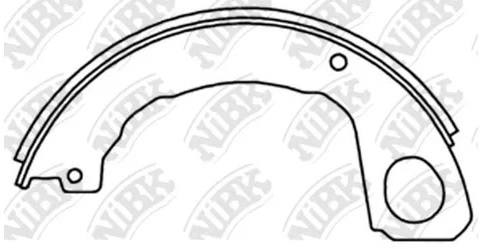 Колодки тормозные барабанные NiBK FN4466