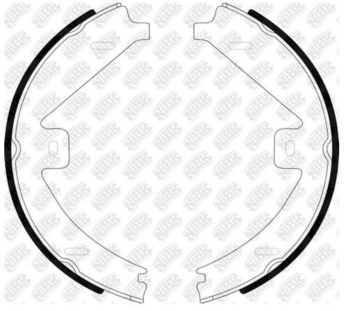 Колодки тормозные барабанные MERCEDES NiBK FN0676