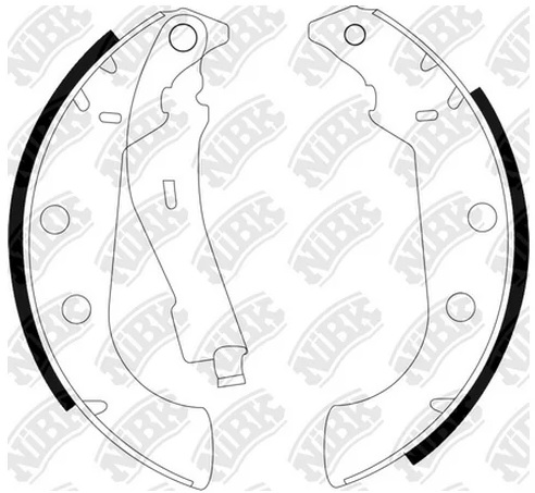 Колодки тормозные барабанные NiBK FN0513