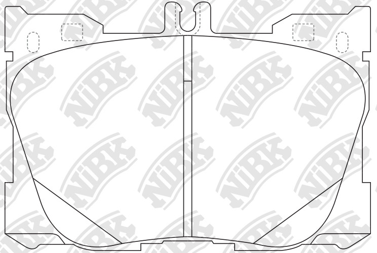 Колодки тормозные дисковые передние MERCEDES GLC NiBK PN0695