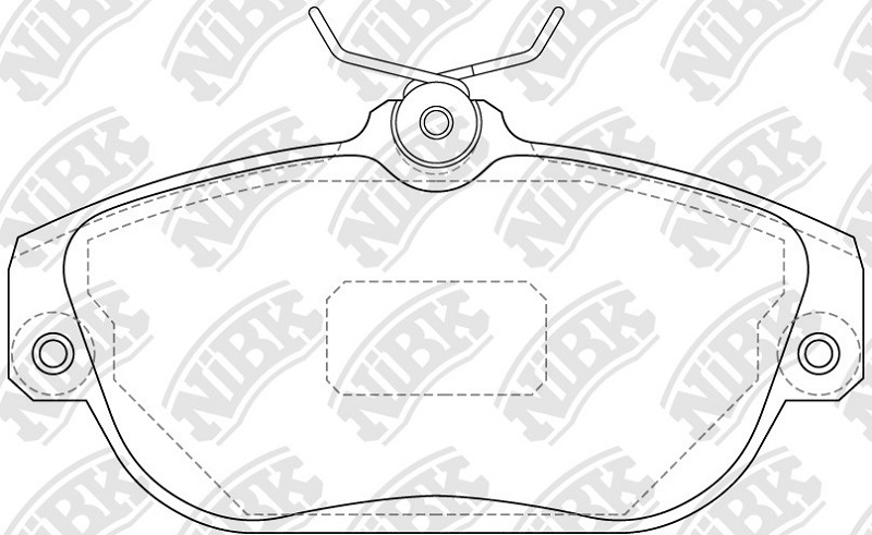 Колодки тормозные дисковые передние VOLVO NiBK PN0272