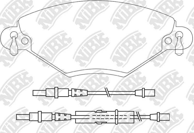 Колодки тормозные дисковые передние CITROEN C5 NiBK PN0183W