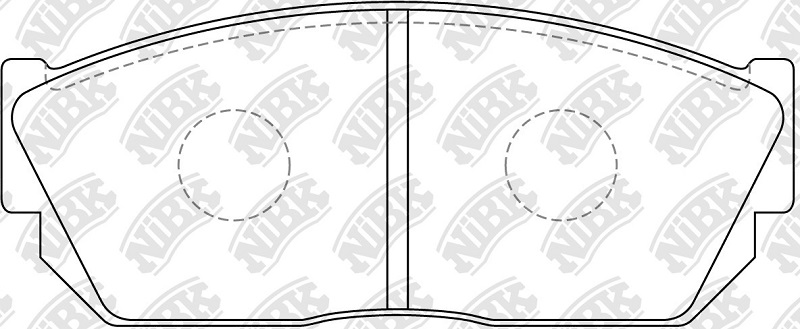 Колодки тормозные дисковые передние NiBK PN8013