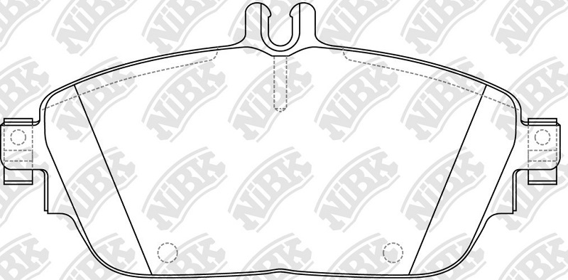 Колодки тормозные дисковые передние MERCEDES, INFINITI NiBK PN31009