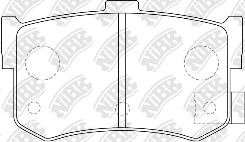 Колодки тормозные дисковые задние NiBK PN8210
