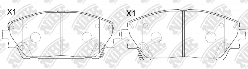 Колодки тормозные дисковые передние MAZDA 3 NiBK PN5821